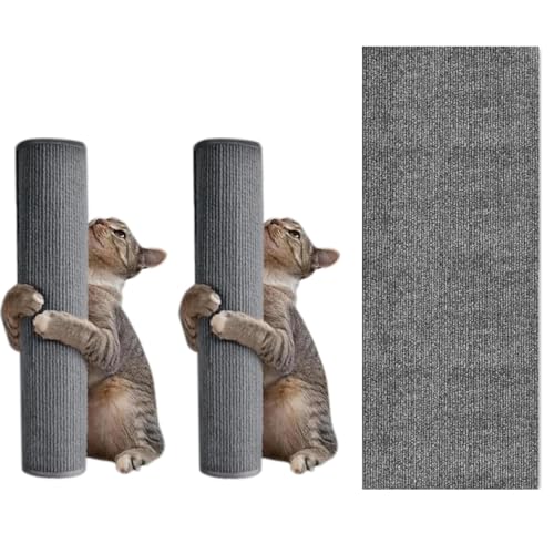 Qpets® Cat Scratch Pad, Scratch Pad for Cats, Self Adhesive Pets Cat Scratcher Cardboard Mat Wall Floor Furniture Protection (2Pack) Qpets® Cat Scratch Pad, Scratch Pad for Cats, Self Adhesive Pets Cat Scratcher Cardboard Mat Wall Floor Furniture Protection (2Pack)